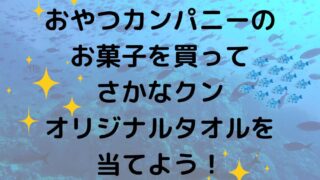 おやつカンパニーの商品を買ってさかなクンタオルが当たる！