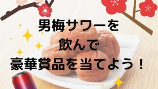男梅サワーを飲んで豪華賞品が当たる！
