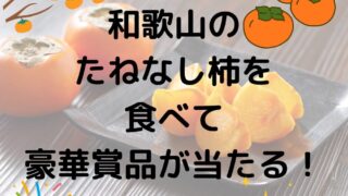 和歌山の種無し柿を食べて豪華賞品が当たるキャンペーン！